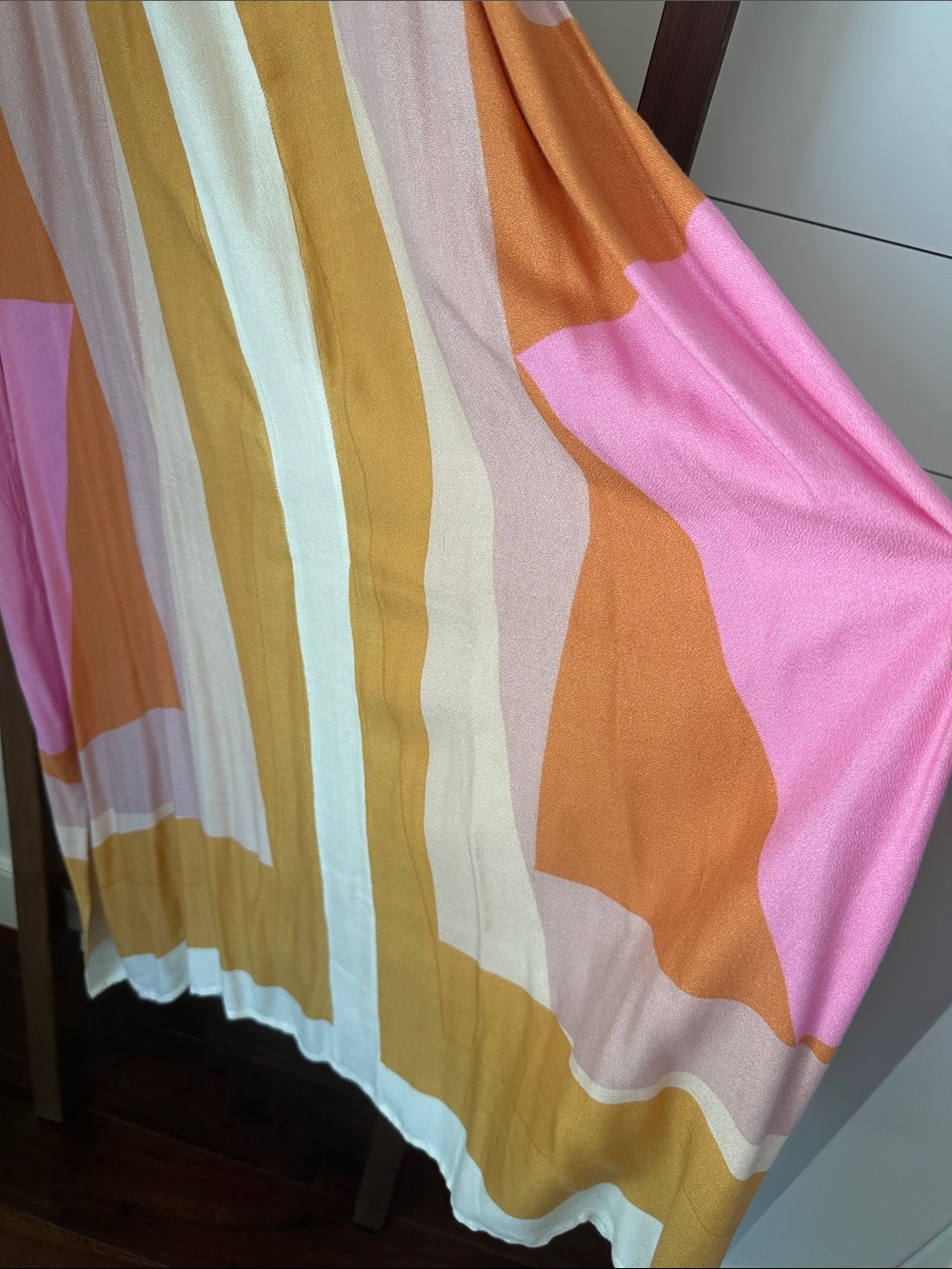 O'Neill Mustard, Pink and Cream Colorblock Maxi Dress NWT - Picture 2 of 7